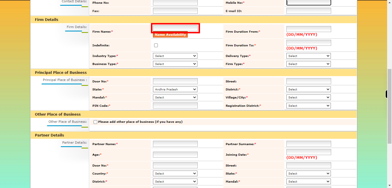 onlineap.meeseva.gov.in/CitizenPortal/userinterface/citizen/CARD/FirmRegistrationApplication.aspx