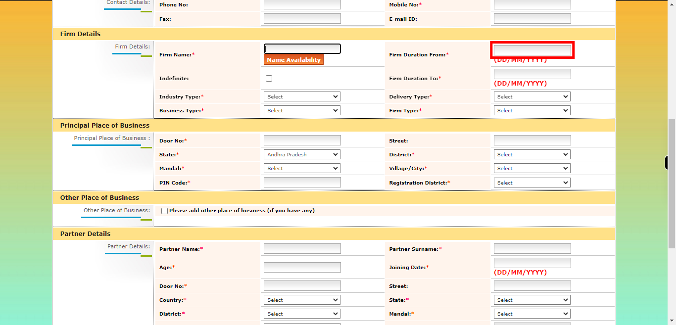 onlineap.meeseva.gov.in/CitizenPortal/userinterface/citizen/CARD/FirmRegistrationApplication.aspx