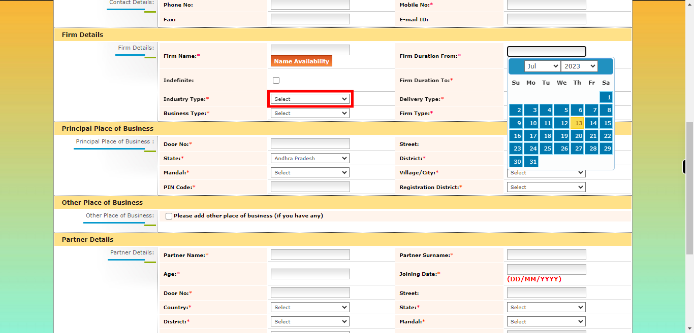 onlineap.meeseva.gov.in/CitizenPortal/userinterface/citizen/CARD/FirmRegistrationApplication.aspx