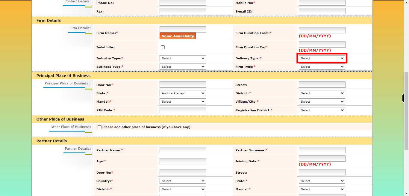 onlineap.meeseva.gov.in/CitizenPortal/userinterface/citizen/CARD/FirmRegistrationApplication.aspx