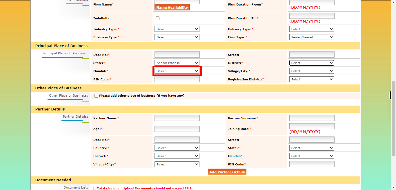 onlineap.meeseva.gov.in/CitizenPortal/userinterface/citizen/CARD/FirmRegistrationApplication.aspx