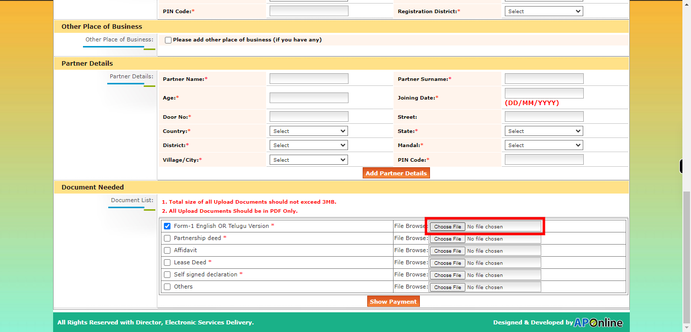 onlineap.meeseva.gov.in/CitizenPortal/userinterface/citizen/CARD/FirmRegistrationApplication.aspx