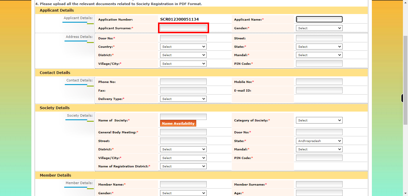 onlineap.meeseva.gov.in/CitizenPortal/userinterface/citizen/CARD/SocietyRegistrationApplication.aspx