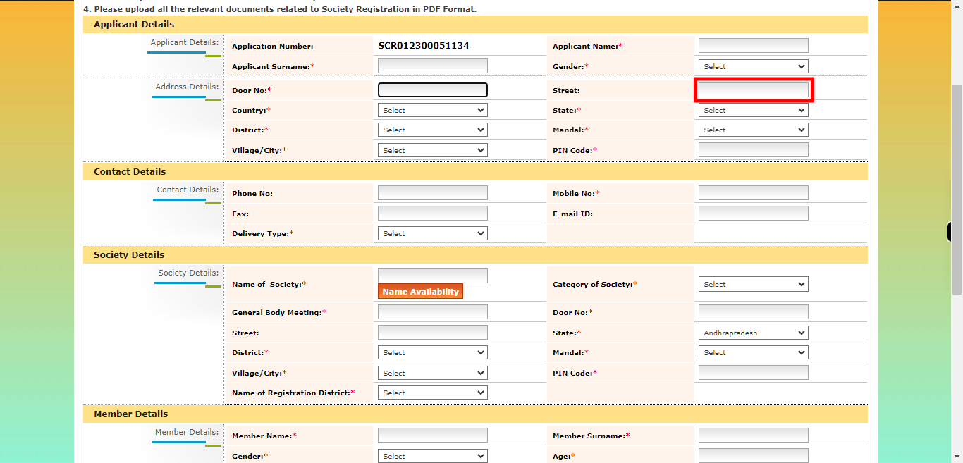 onlineap.meeseva.gov.in/CitizenPortal/userinterface/citizen/CARD/SocietyRegistrationApplication.aspx