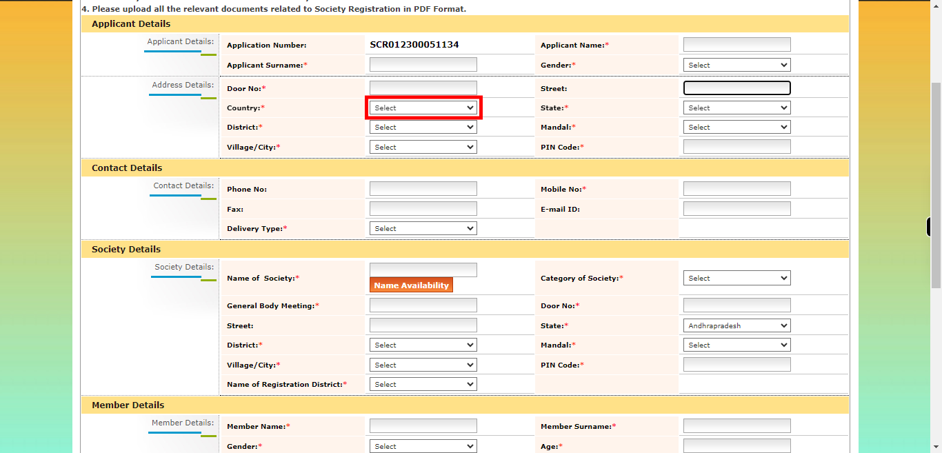 onlineap.meeseva.gov.in/CitizenPortal/userinterface/citizen/CARD/SocietyRegistrationApplication.aspx