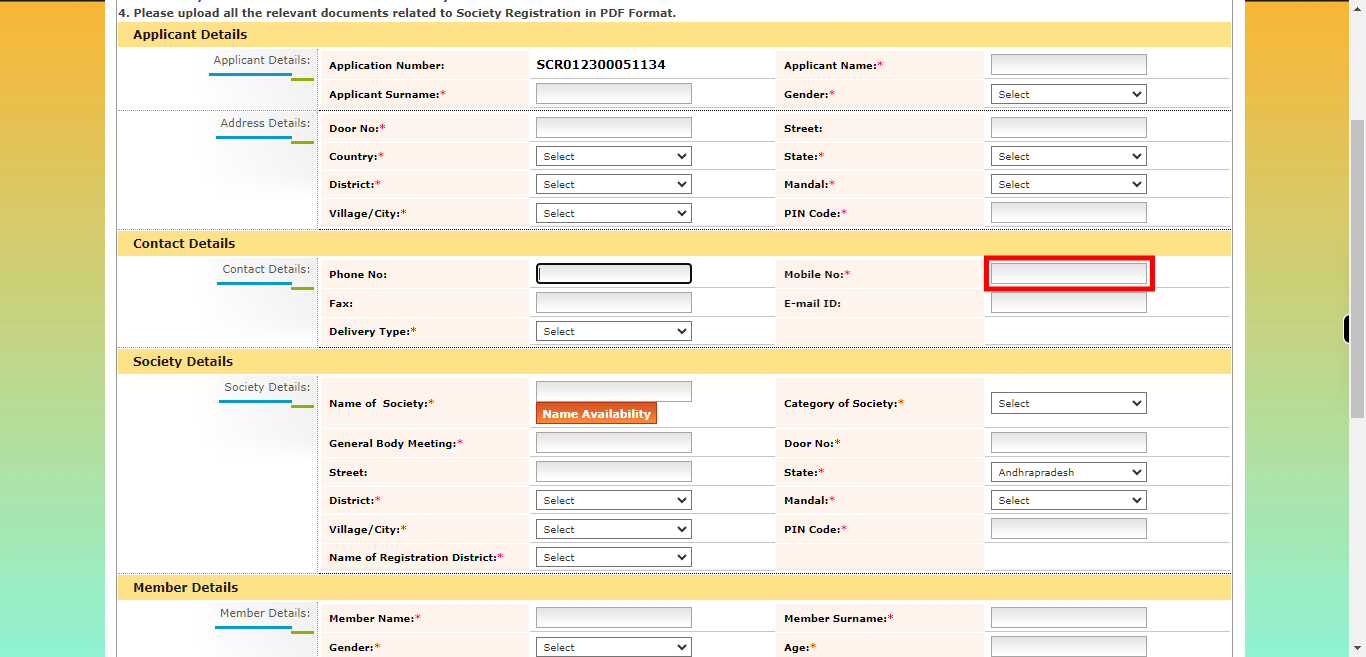 onlineap.meeseva.gov.in/CitizenPortal/userinterface/citizen/CARD/SocietyRegistrationApplication.aspx