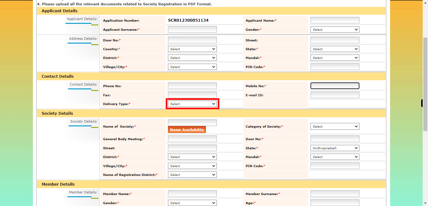 onlineap.meeseva.gov.in/CitizenPortal/userinterface/citizen/CARD/SocietyRegistrationApplication.aspx