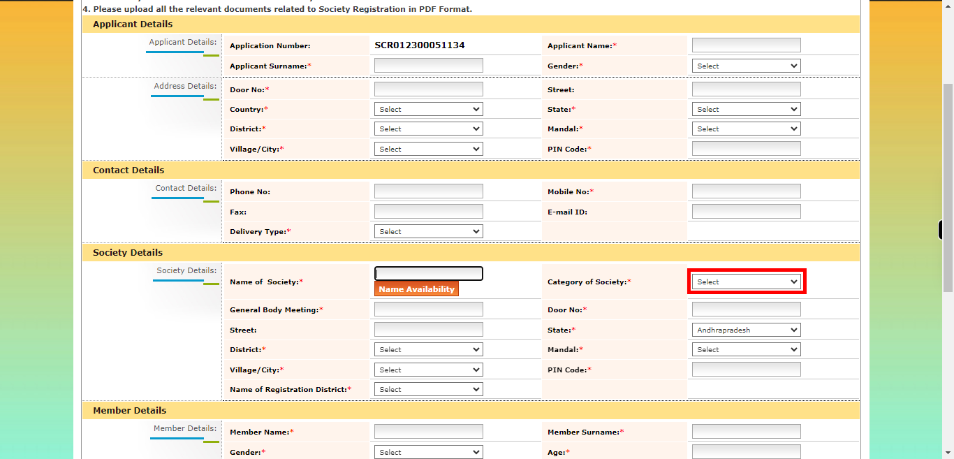 onlineap.meeseva.gov.in/CitizenPortal/userinterface/citizen/CARD/SocietyRegistrationApplication.aspx