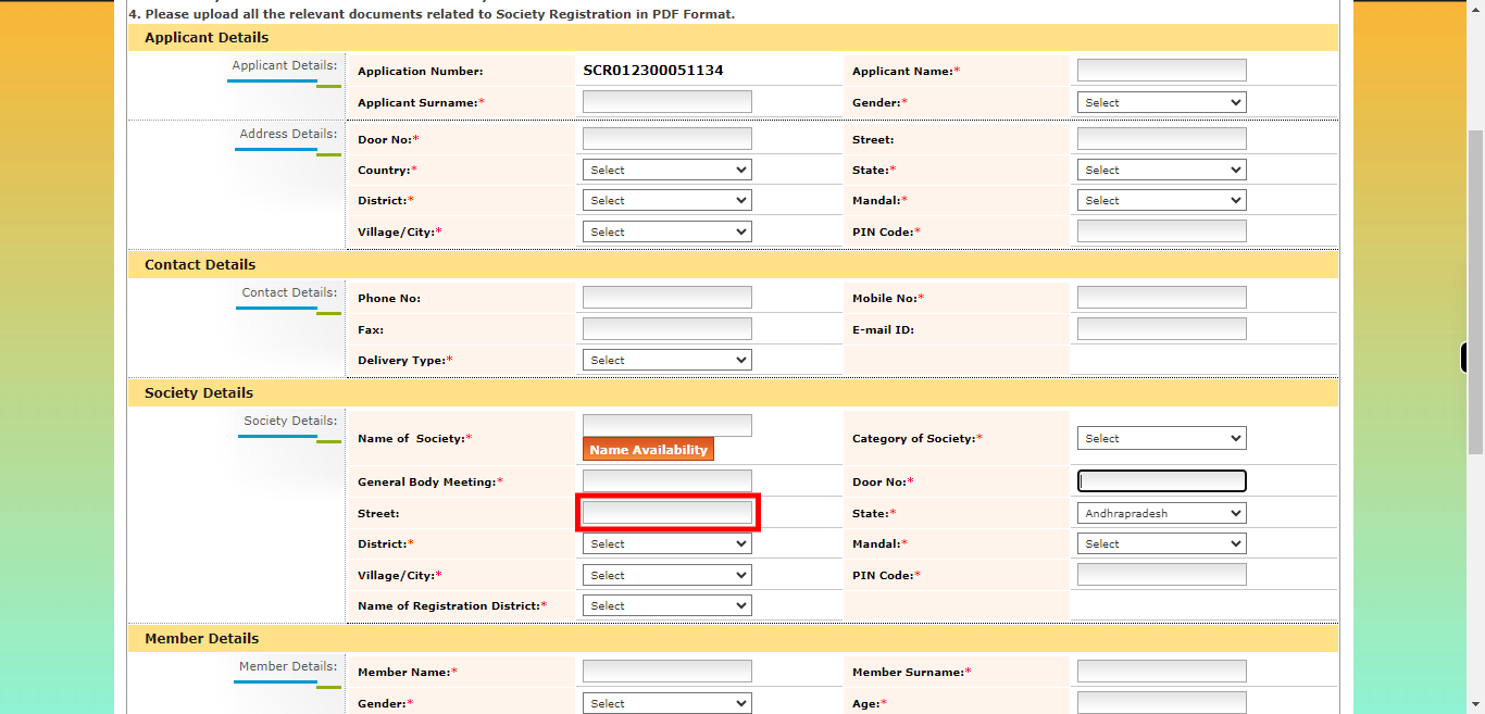 onlineap.meeseva.gov.in/CitizenPortal/userinterface/citizen/CARD/SocietyRegistrationApplication.aspx