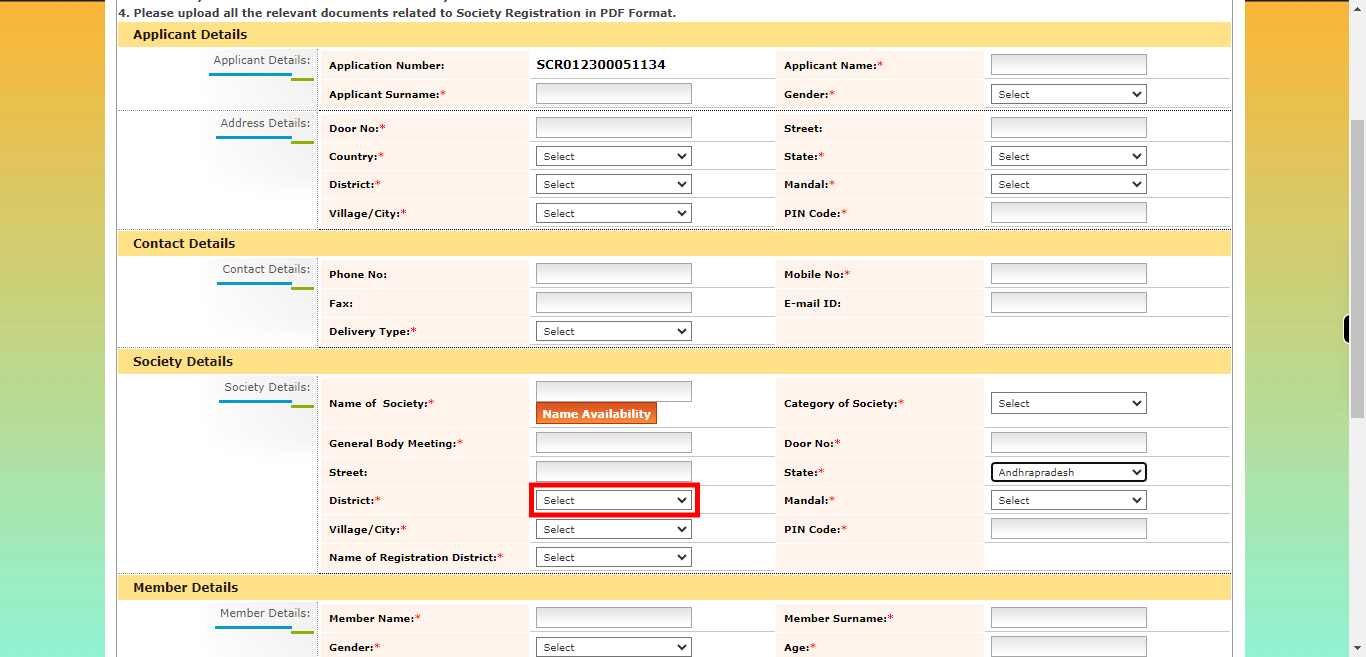 onlineap.meeseva.gov.in/CitizenPortal/userinterface/citizen/CARD/SocietyRegistrationApplication.aspx