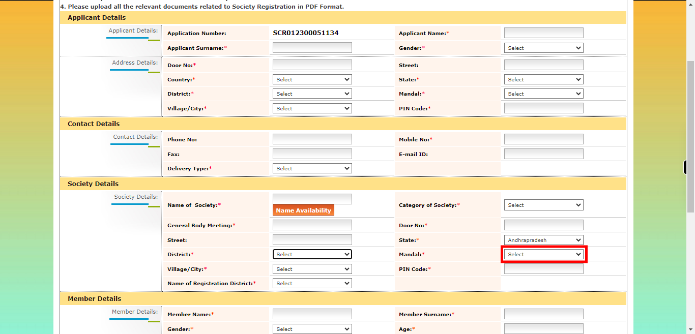 onlineap.meeseva.gov.in/CitizenPortal/userinterface/citizen/CARD/SocietyRegistrationApplication.aspx