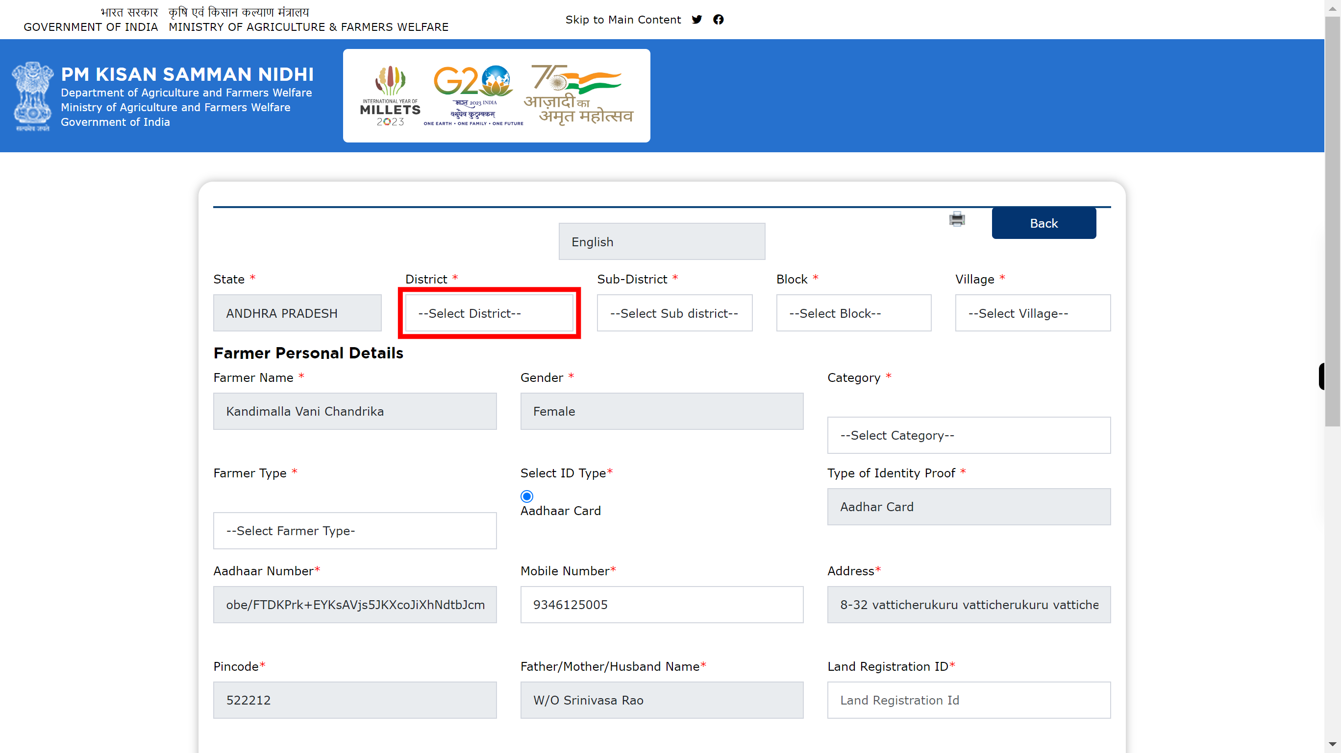 pmkisan.gov.in/RegistrationFormByFarmerNew.aspx?IDS=obe/FTDKPrk+EYKsAVjs5JKXcoJiXhNdtbJcmajOO0U=&CAP=+k8aJzuBAoAVArYbzv0ijA==&MOB=W06040w6laSBwgslxZ+ikQvqzJ3OowPvid0TvAyBWLo=&CAPM=+k8aJzuBAoAVArYbzv0ijA==&Scode=ZWCk+GOP/rZCX7zHZw4n/A==