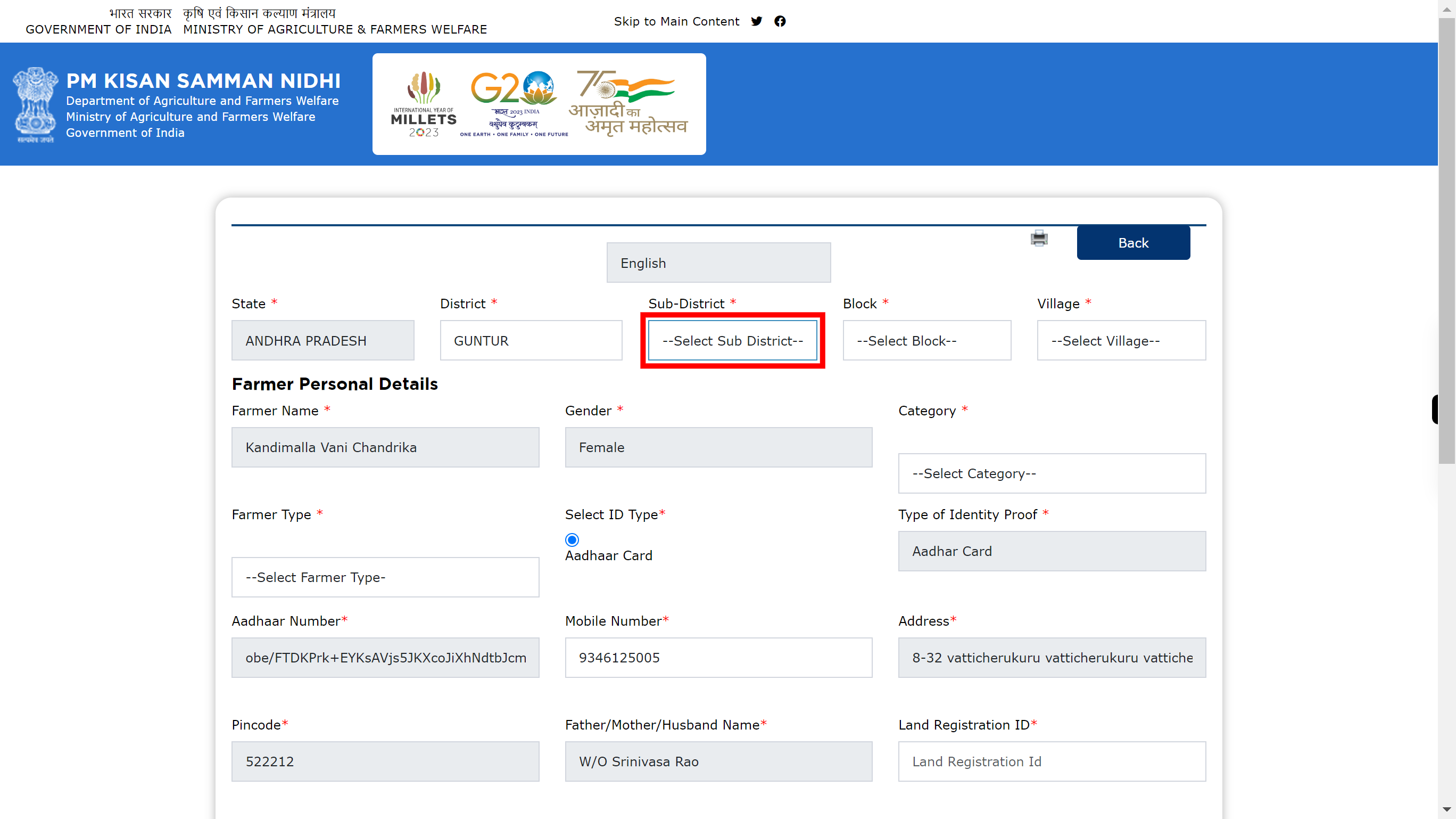 pmkisan.gov.in/RegistrationFormByFarmerNew.aspx?IDS=obe%2fFTDKPrk+EYKsAVjs5JKXcoJiXhNdtbJcmajOO0U%3d&CAP=+k8aJzuBAoAVArYbzv0ijA%3d%3d&MOB=W06040w6laSBwgslxZ+ikQvqzJ3OowPvid0TvAyBWLo%3d&CAPM=+k8aJzuBAoAVArYbzv0ijA%3d%3d&Scode=ZWCk+GOP%2frZCX7zHZw4n%2fA%3d%3d