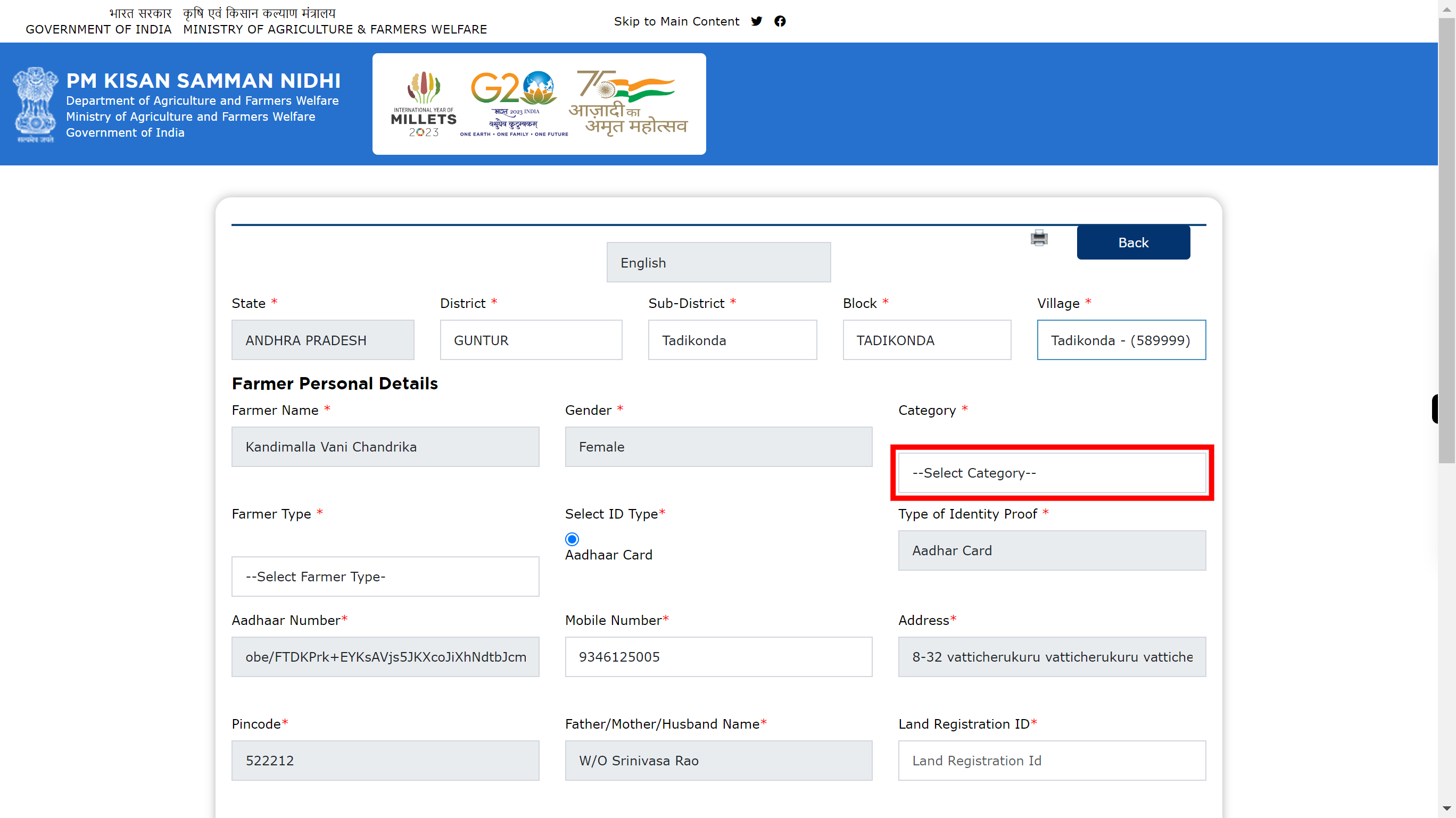 pmkisan.gov.in/RegistrationFormByFarmerNew.aspx?IDS=obe%2fFTDKPrk+EYKsAVjs5JKXcoJiXhNdtbJcmajOO0U%3d&CAP=+k8aJzuBAoAVArYbzv0ijA%3d%3d&MOB=W06040w6laSBwgslxZ+ikQvqzJ3OowPvid0TvAyBWLo%3d&CAPM=+k8aJzuBAoAVArYbzv0ijA%3d%3d&Scode=ZWCk+GOP%2frZCX7zHZw4n%2fA%3d%3d