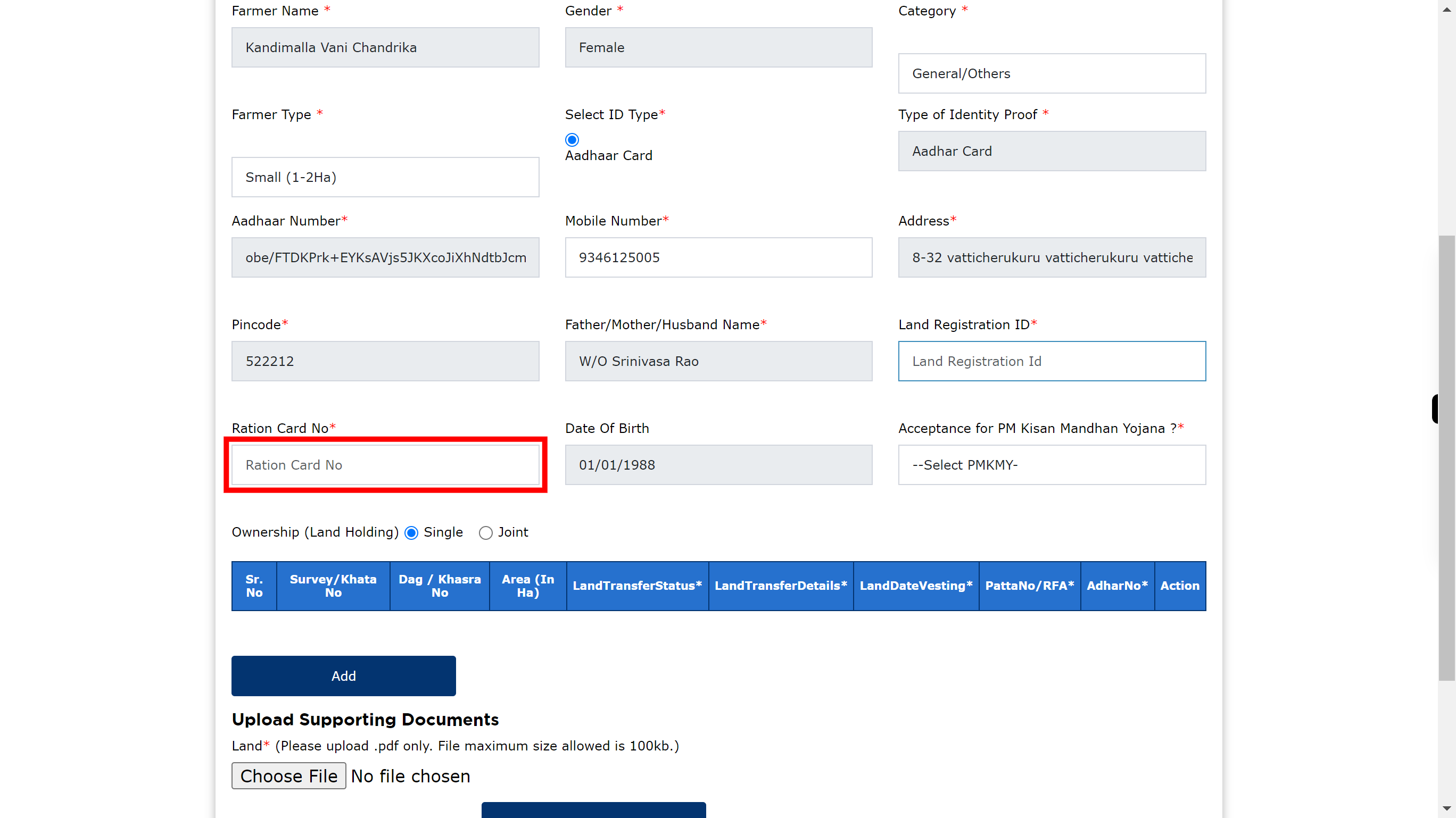 pmkisan.gov.in/RegistrationFormByFarmerNew.aspx?IDS=obe%2fFTDKPrk+EYKsAVjs5JKXcoJiXhNdtbJcmajOO0U%3d&CAP=+k8aJzuBAoAVArYbzv0ijA%3d%3d&MOB=W06040w6laSBwgslxZ+ikQvqzJ3OowPvid0TvAyBWLo%3d&CAPM=+k8aJzuBAoAVArYbzv0ijA%3d%3d&Scode=ZWCk+GOP%2frZCX7zHZw4n%2fA%3d%3d