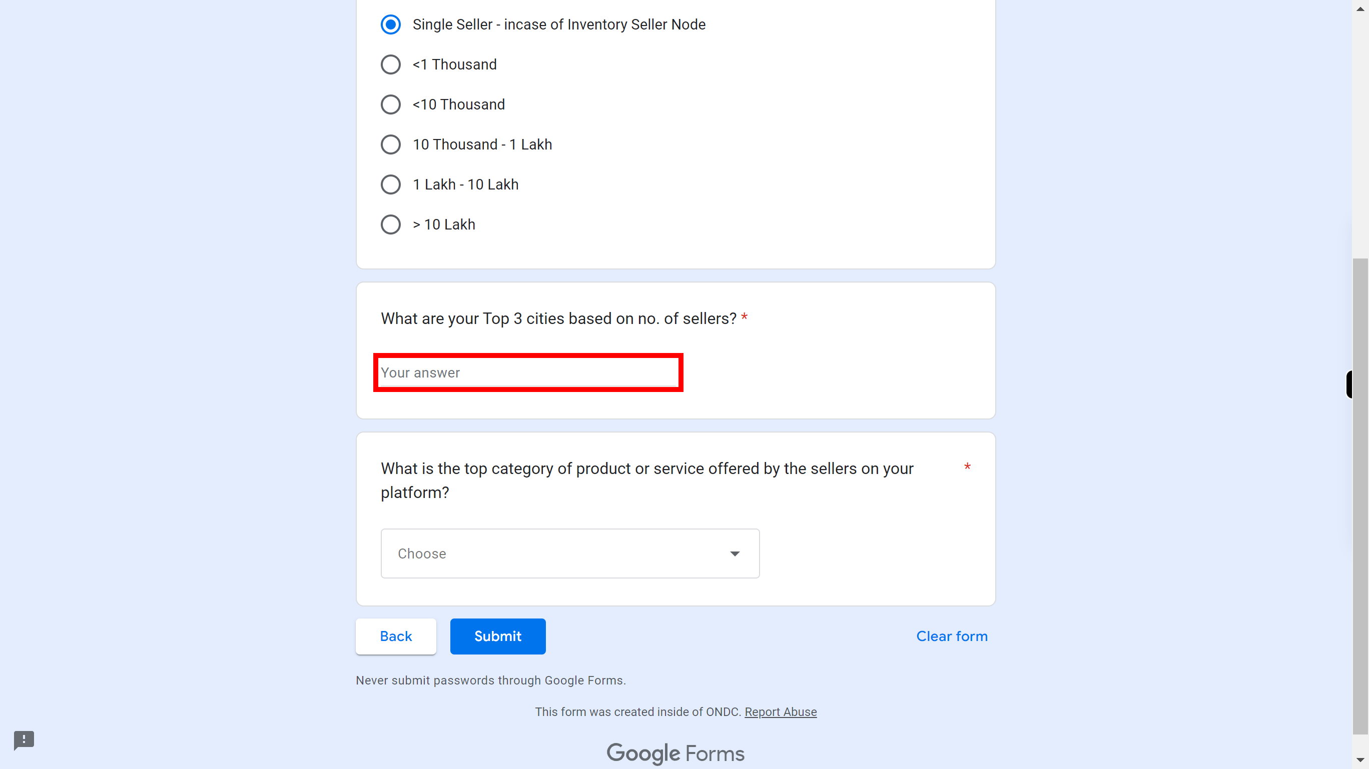 Network Participant Profile Form