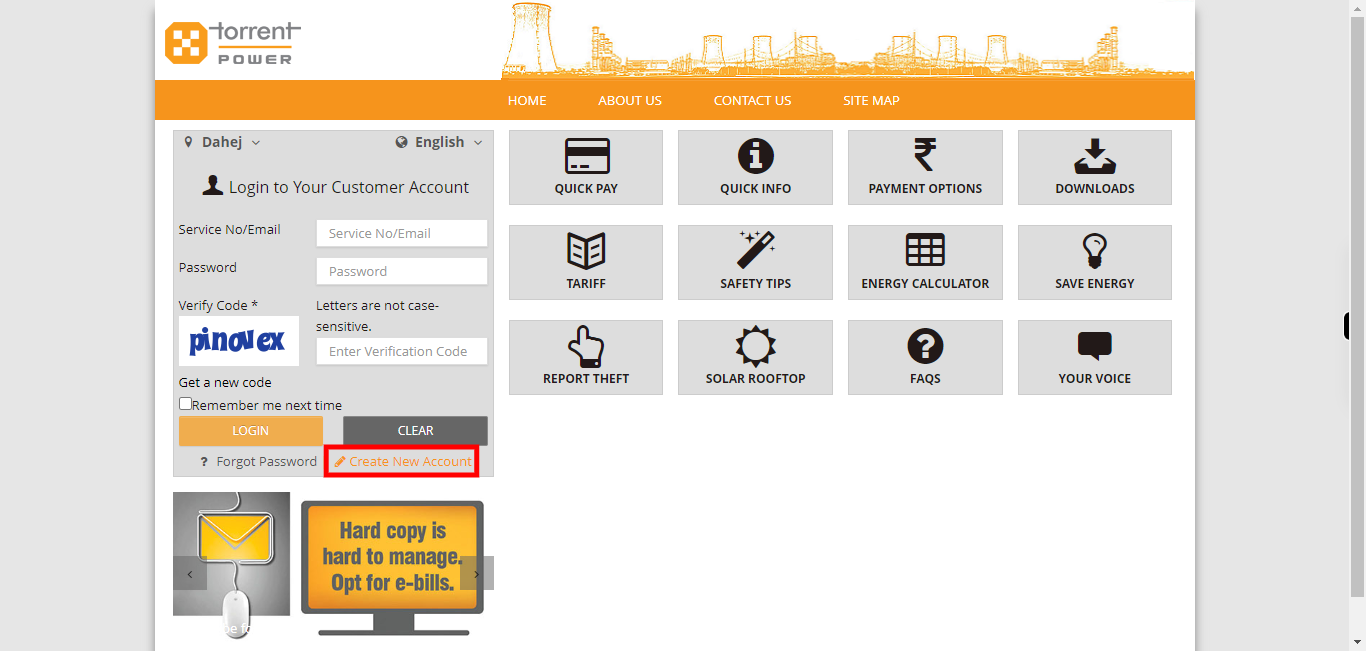 Torrent Power Customer Portal