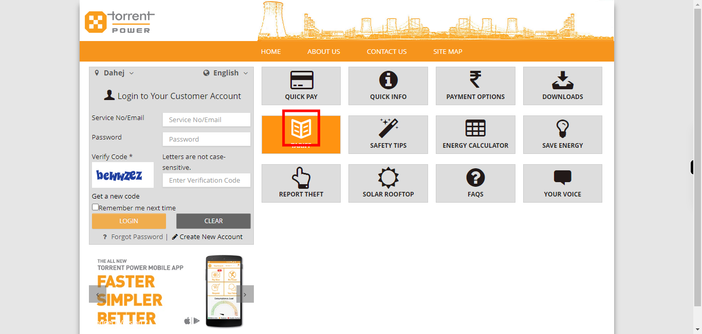 Torrent Power Customer Portal