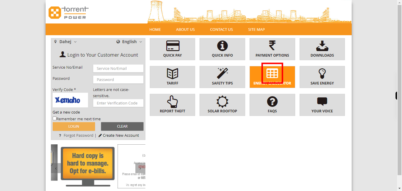 Torrent Power Customer Portal