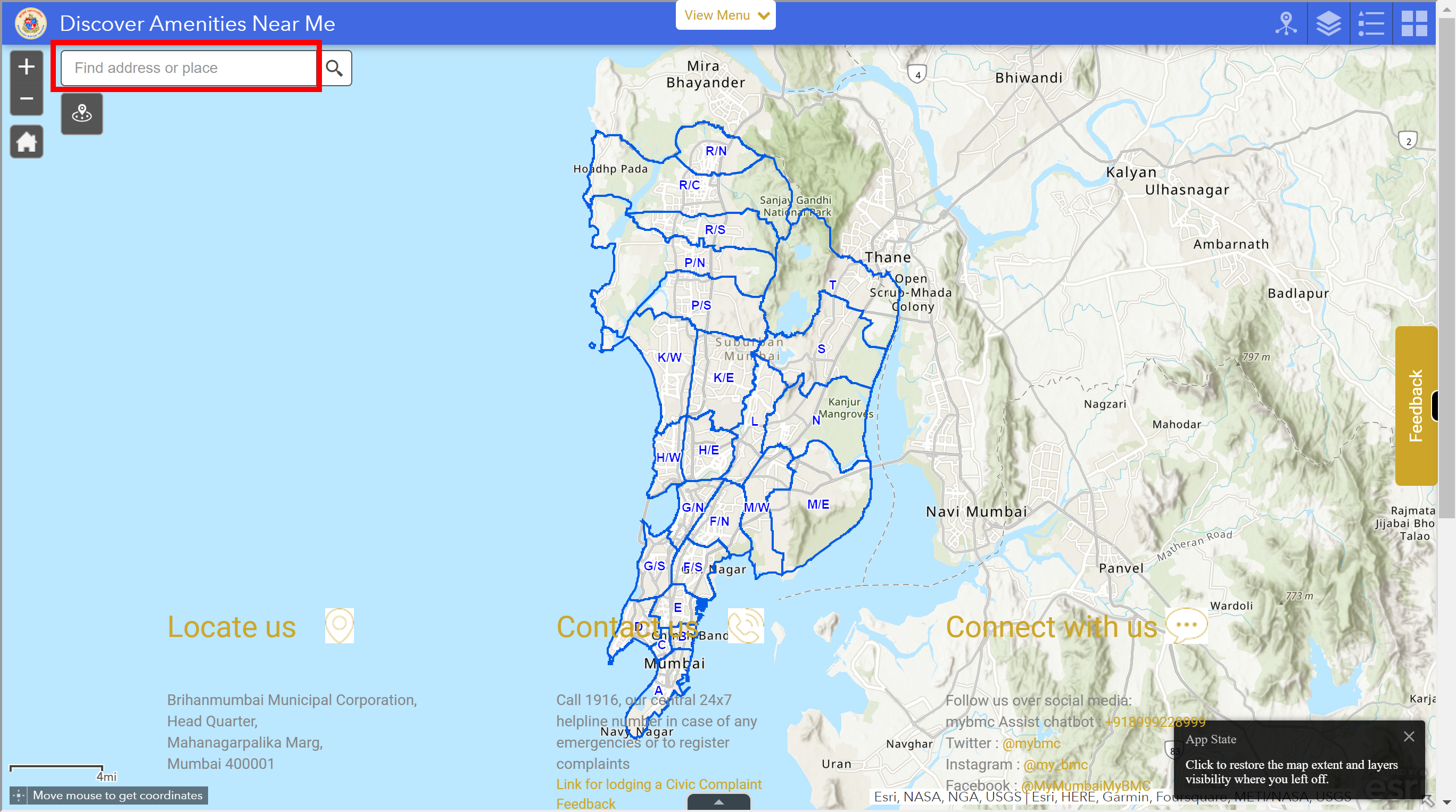 Near Me - Facilities & Amenities - MyBMC - Welcome to BMC's Website