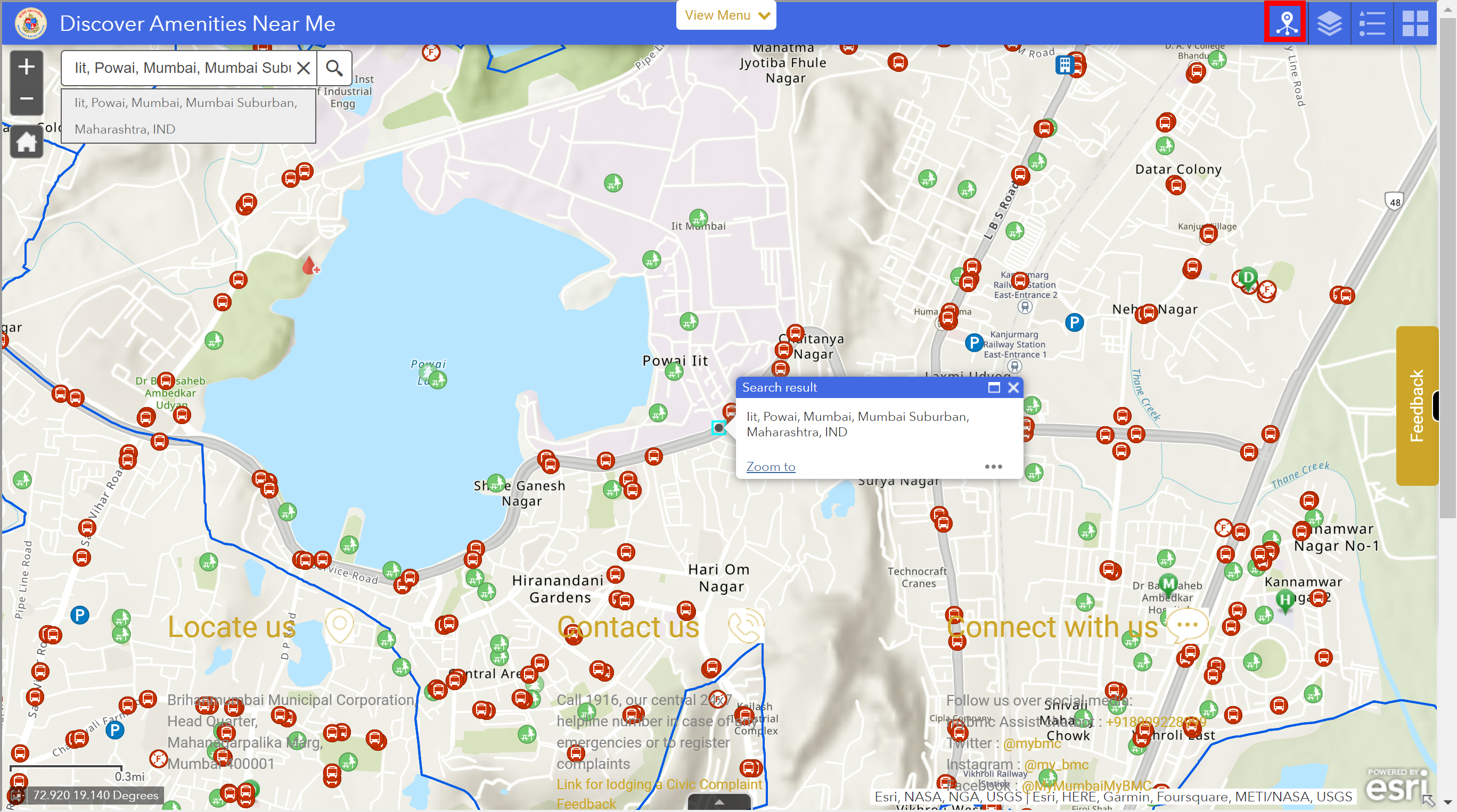 Near Me - Facilities & Amenities - MyBMC - Welcome to BMC's Website