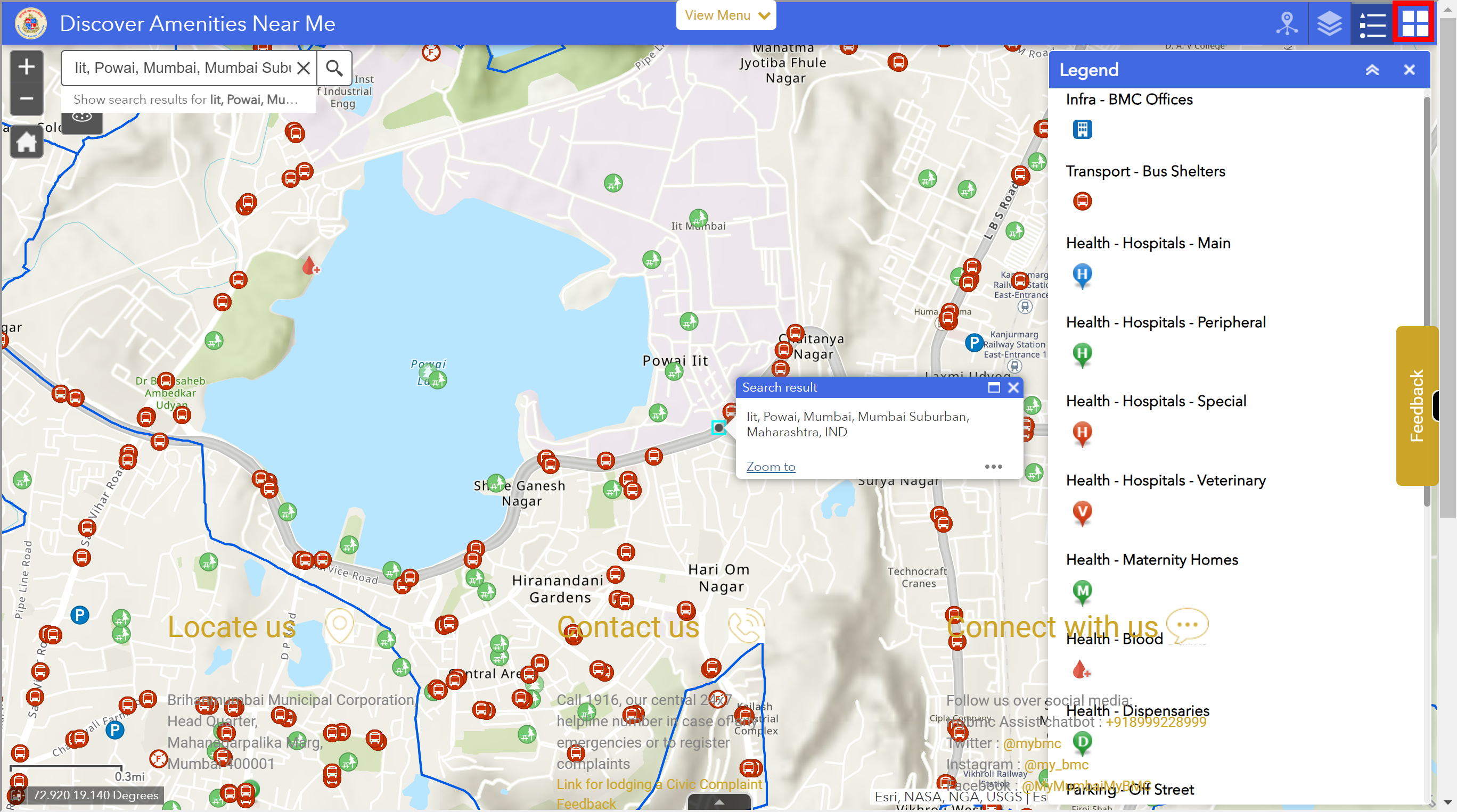 Near Me - Facilities & Amenities - MyBMC - Welcome to BMC's Website