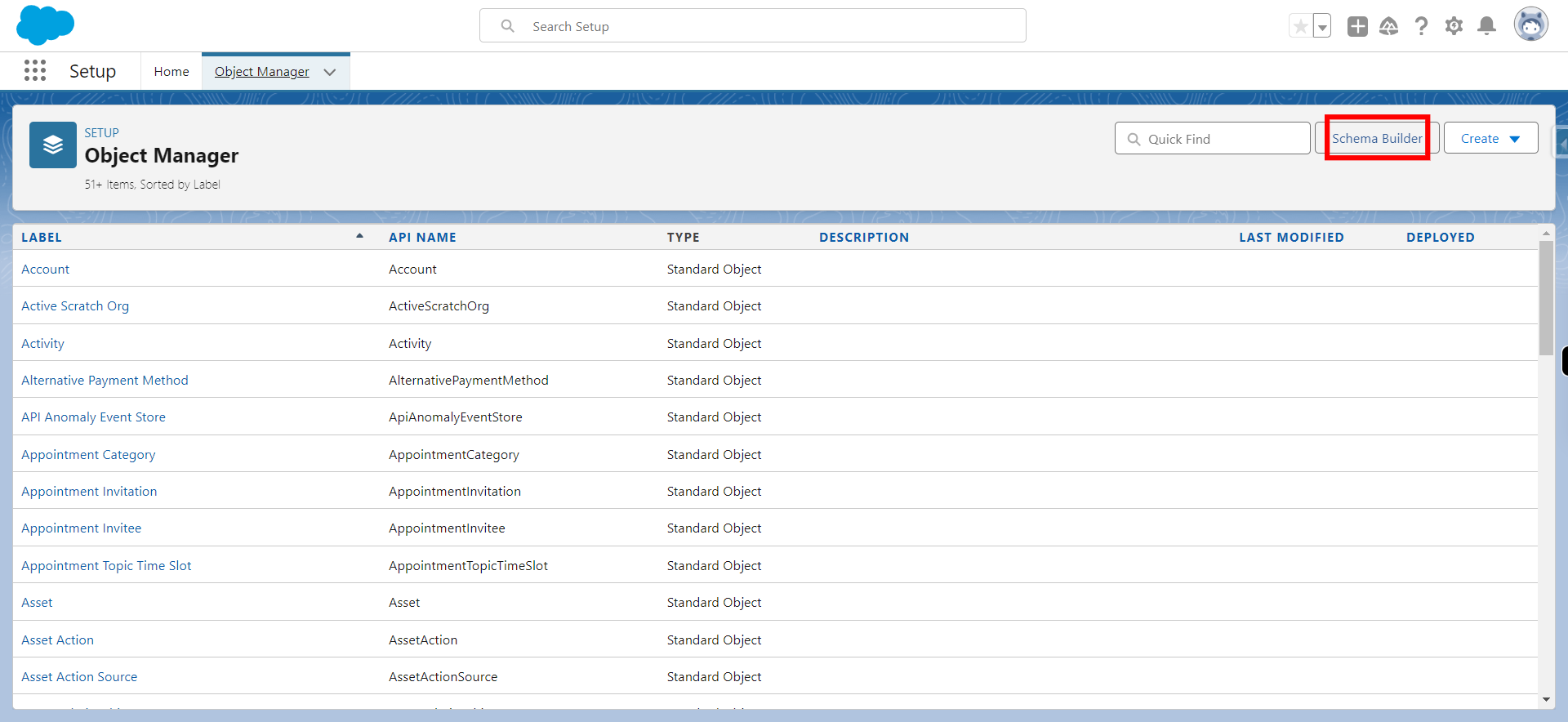 Object Manager | Salesforce