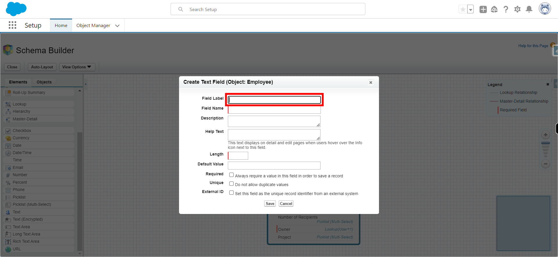 Schema Builder | Salesforce