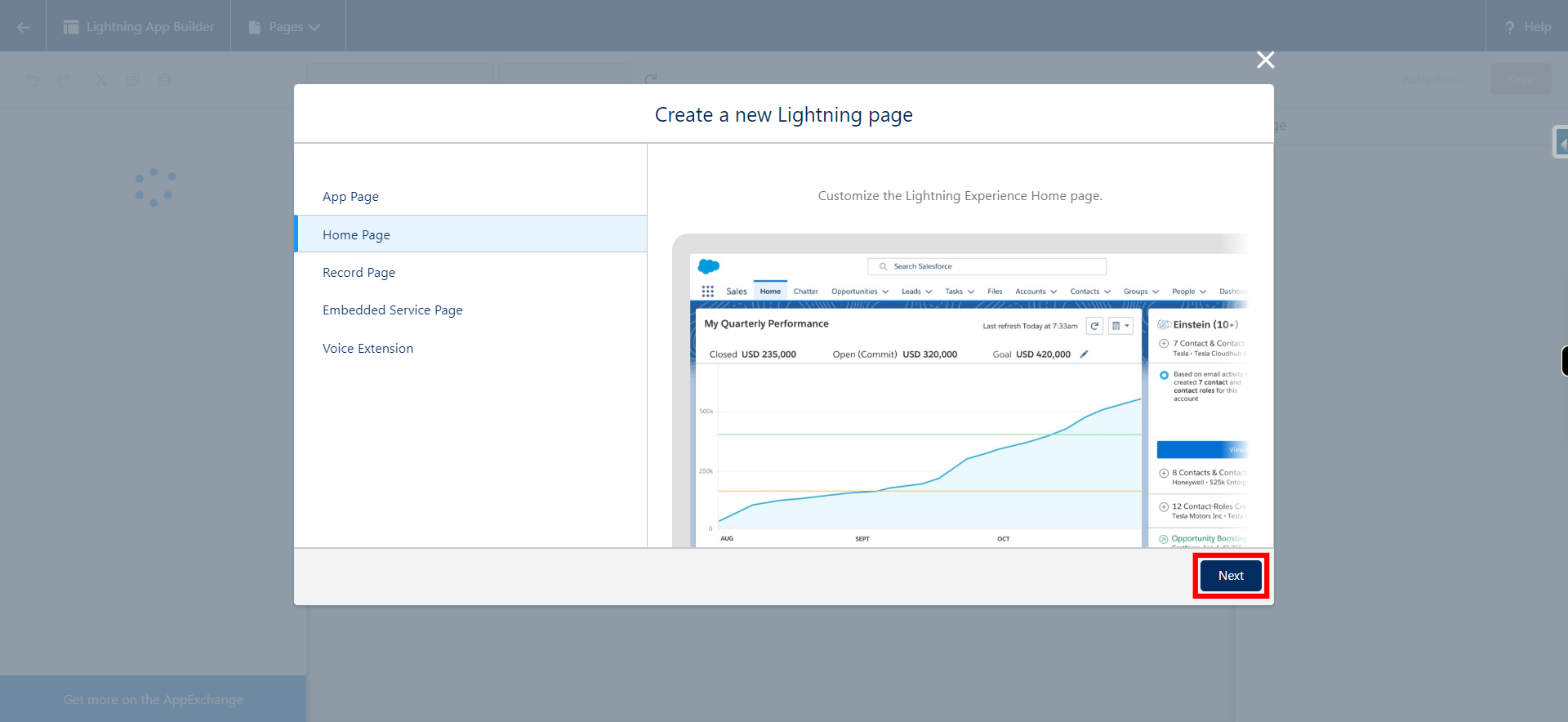 Lightning App Builder