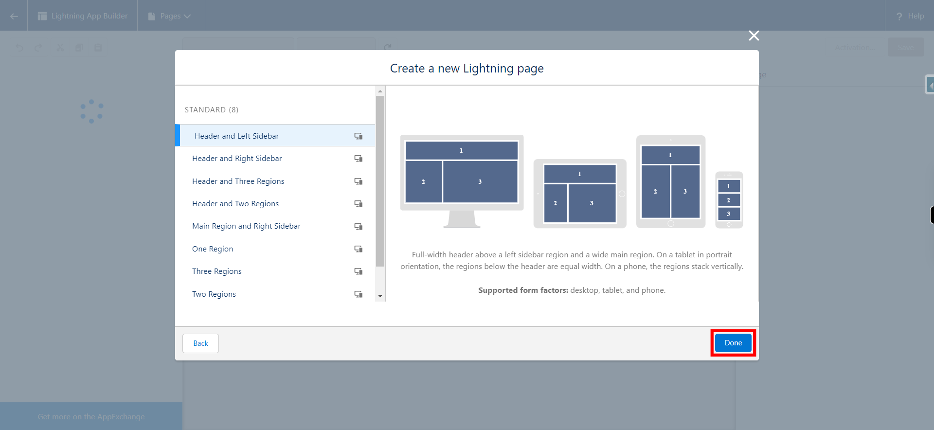 Lightning App Builder