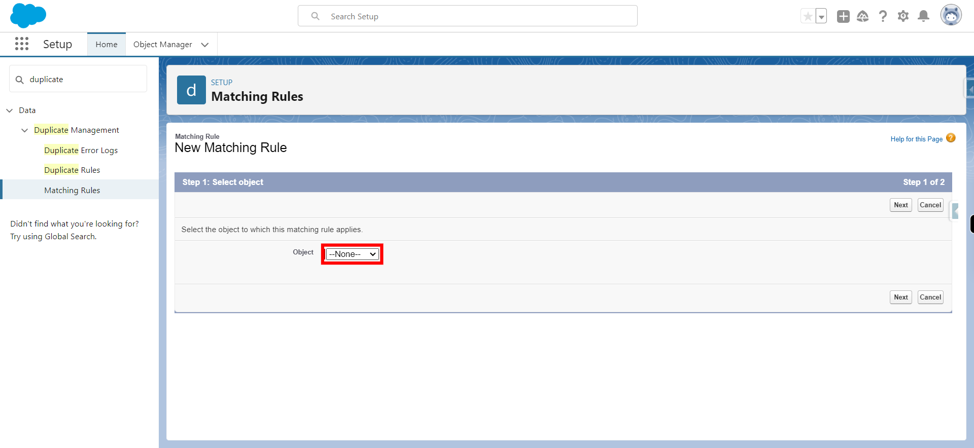 Matching Rules | Salesforce