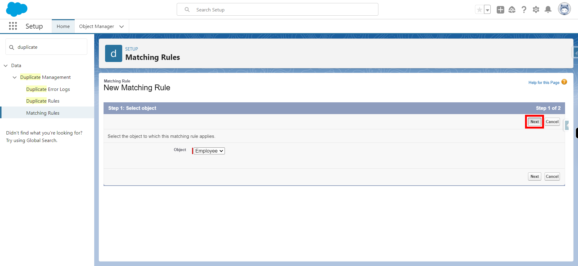 Matching Rules | Salesforce