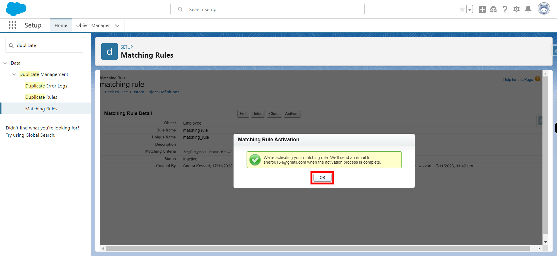 Matching Rules | Salesforce