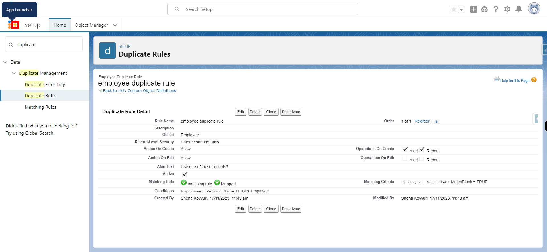 Duplicate Rules | Salesforce