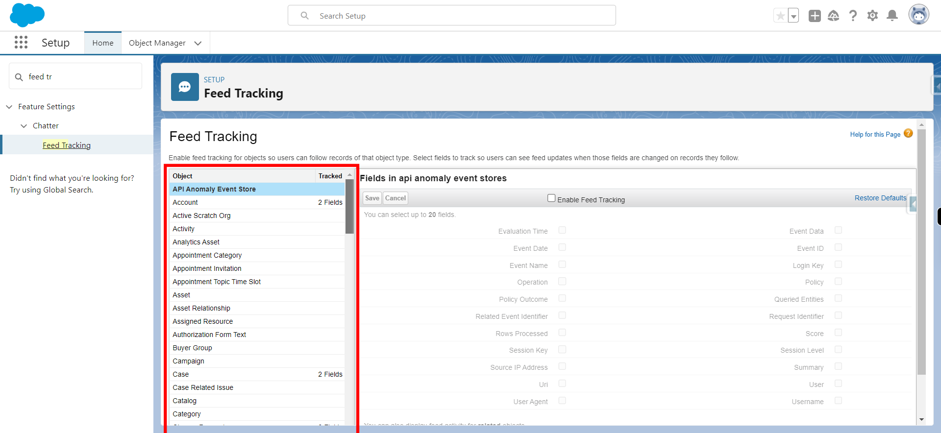 Feed Tracking | Salesforce