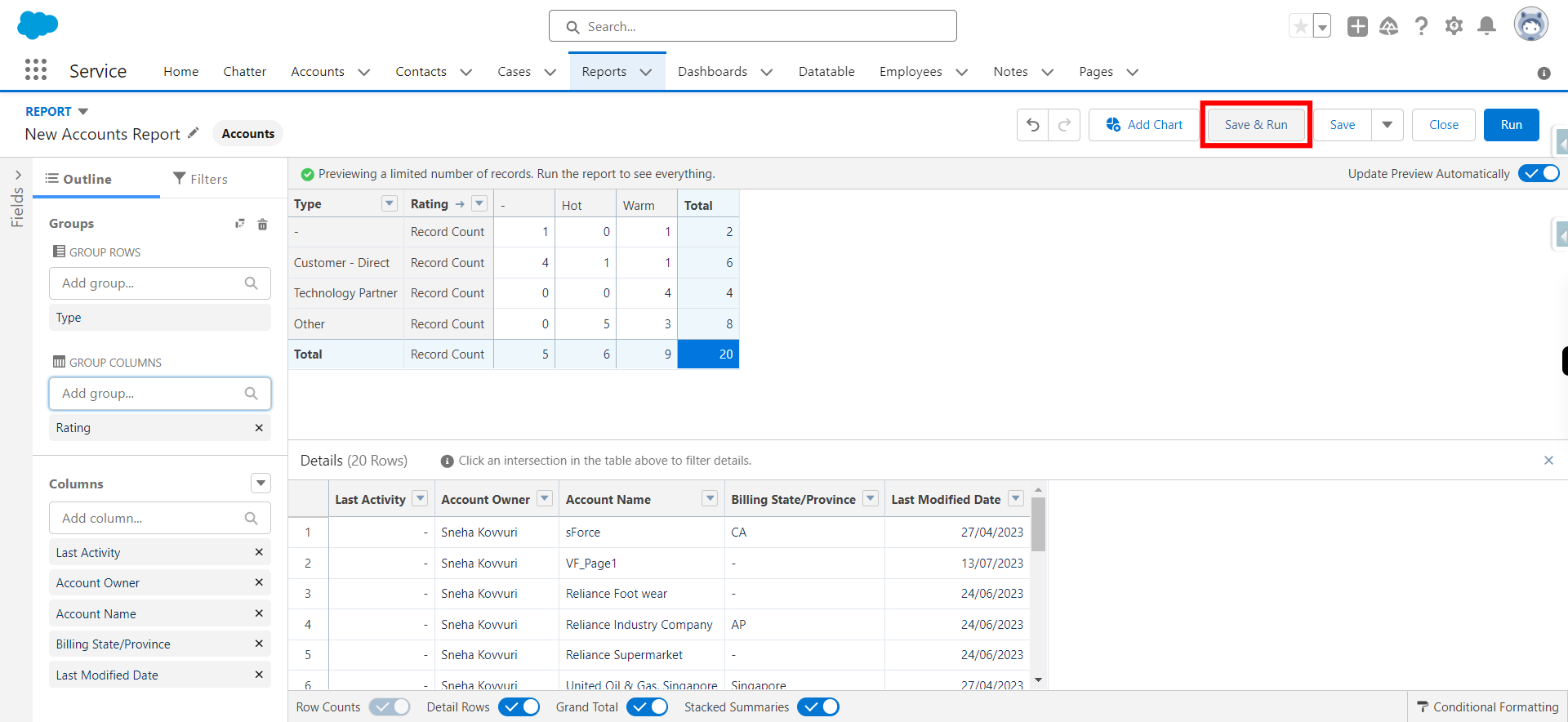 Report Builder | Salesforce