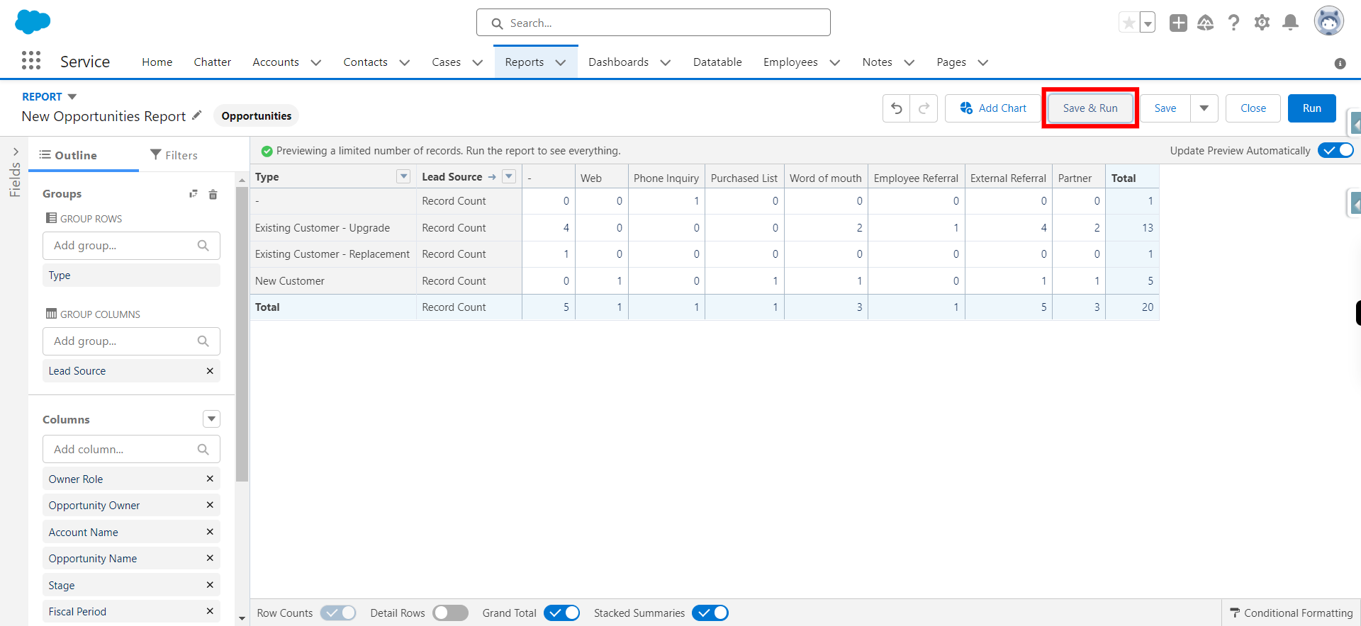 Report Builder | Salesforce