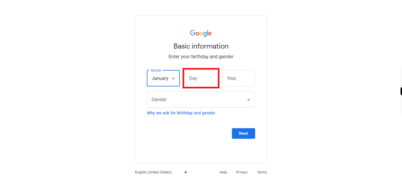 Create your Google Account