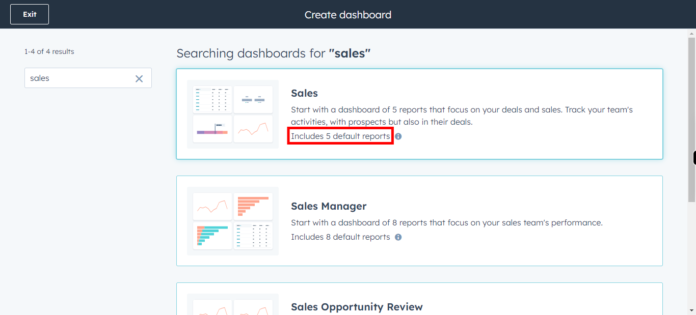 Create Dashboard | HubSpot