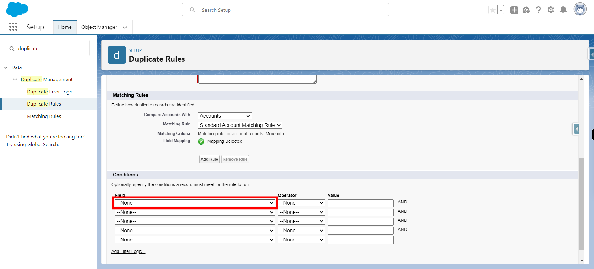 Duplicate Rules | Salesforce