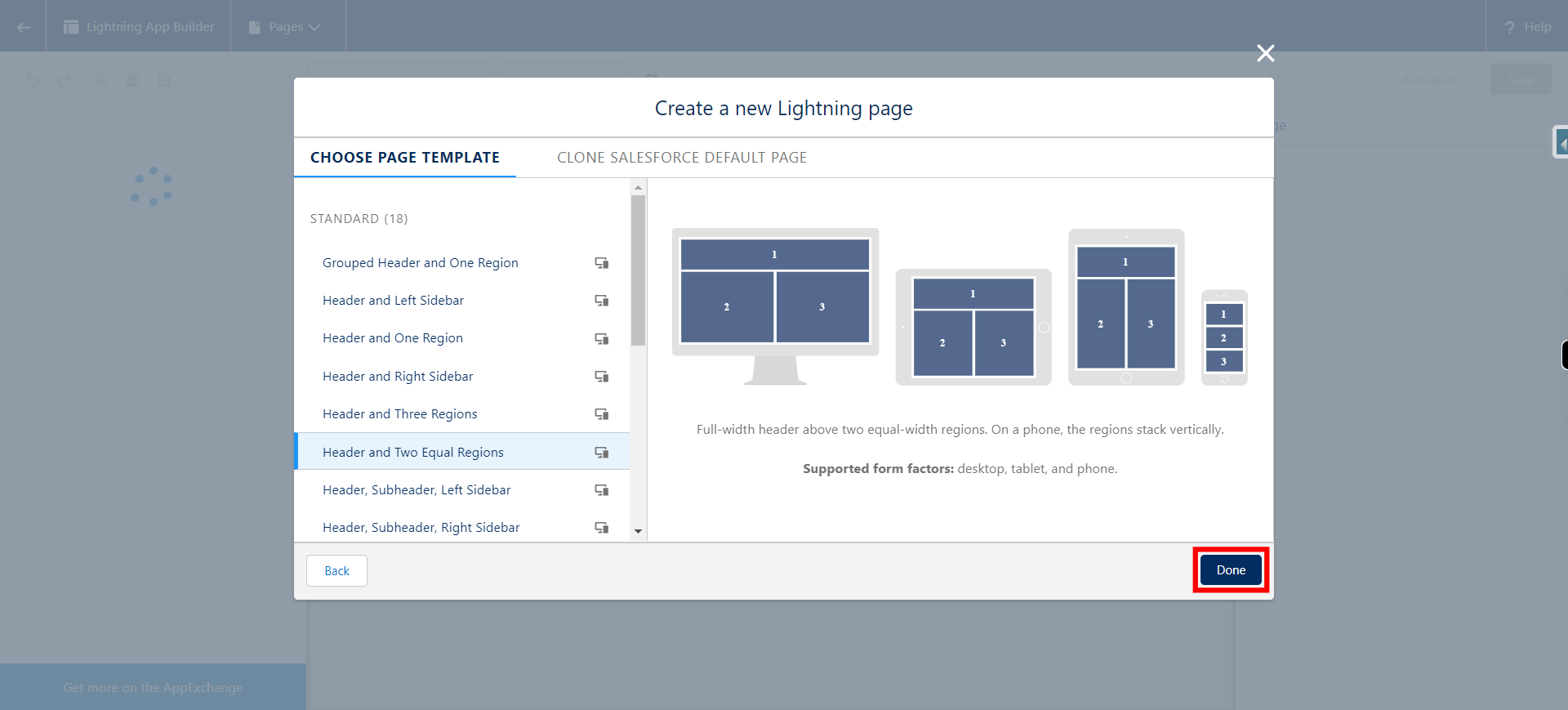 Lightning App Builder