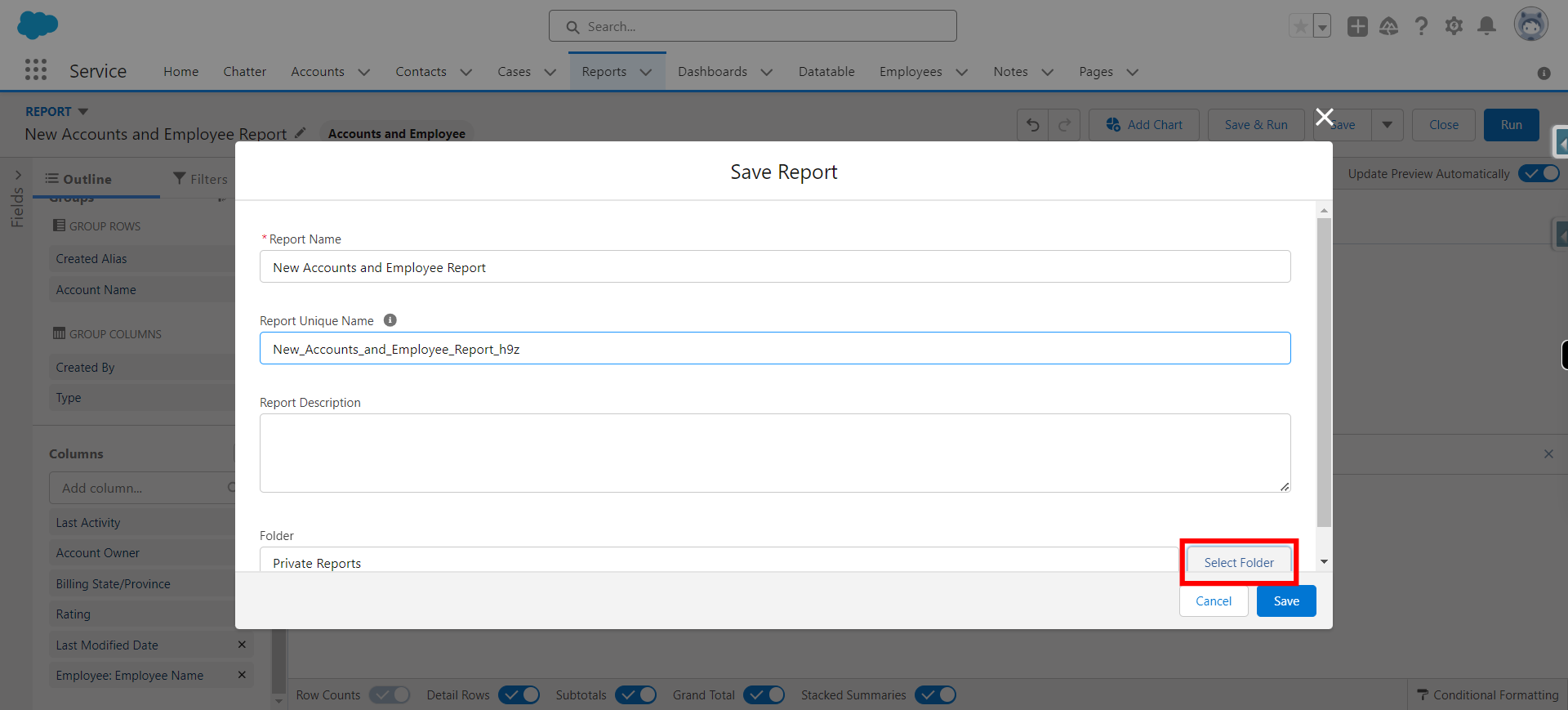 Report Builder | Salesforce