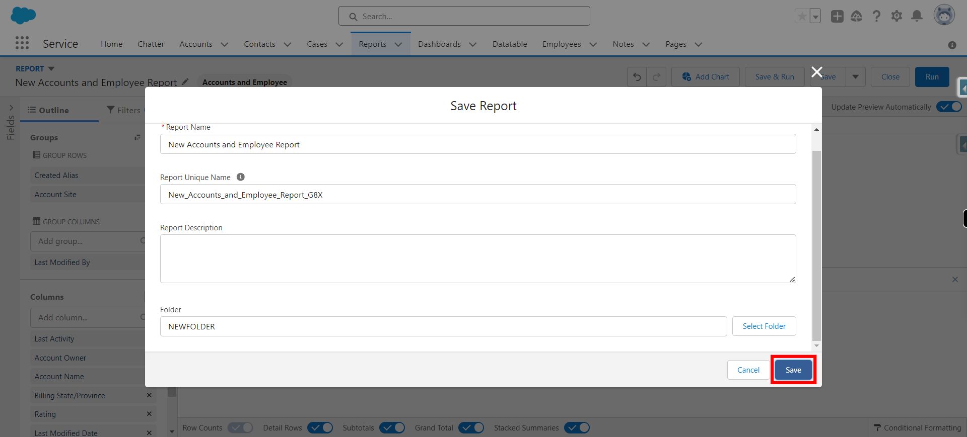 Report Builder | Salesforce