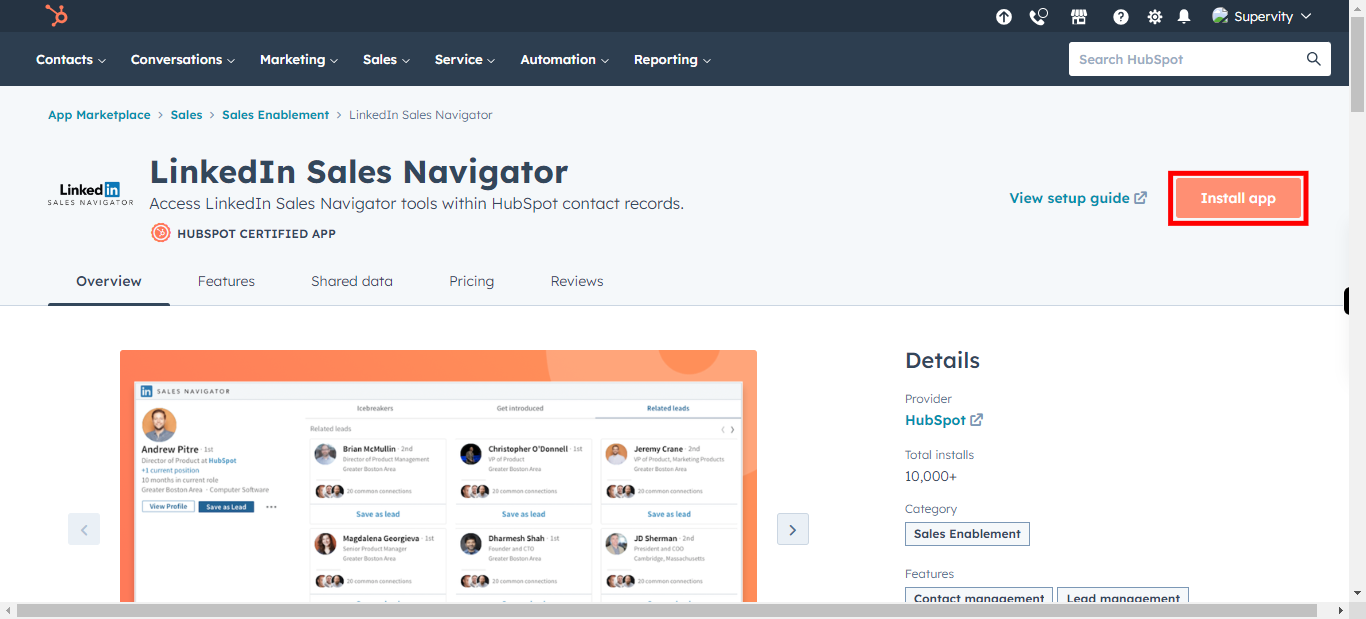 LinkedIn Sales Navigator HubSpot Integration | Connect Them Today