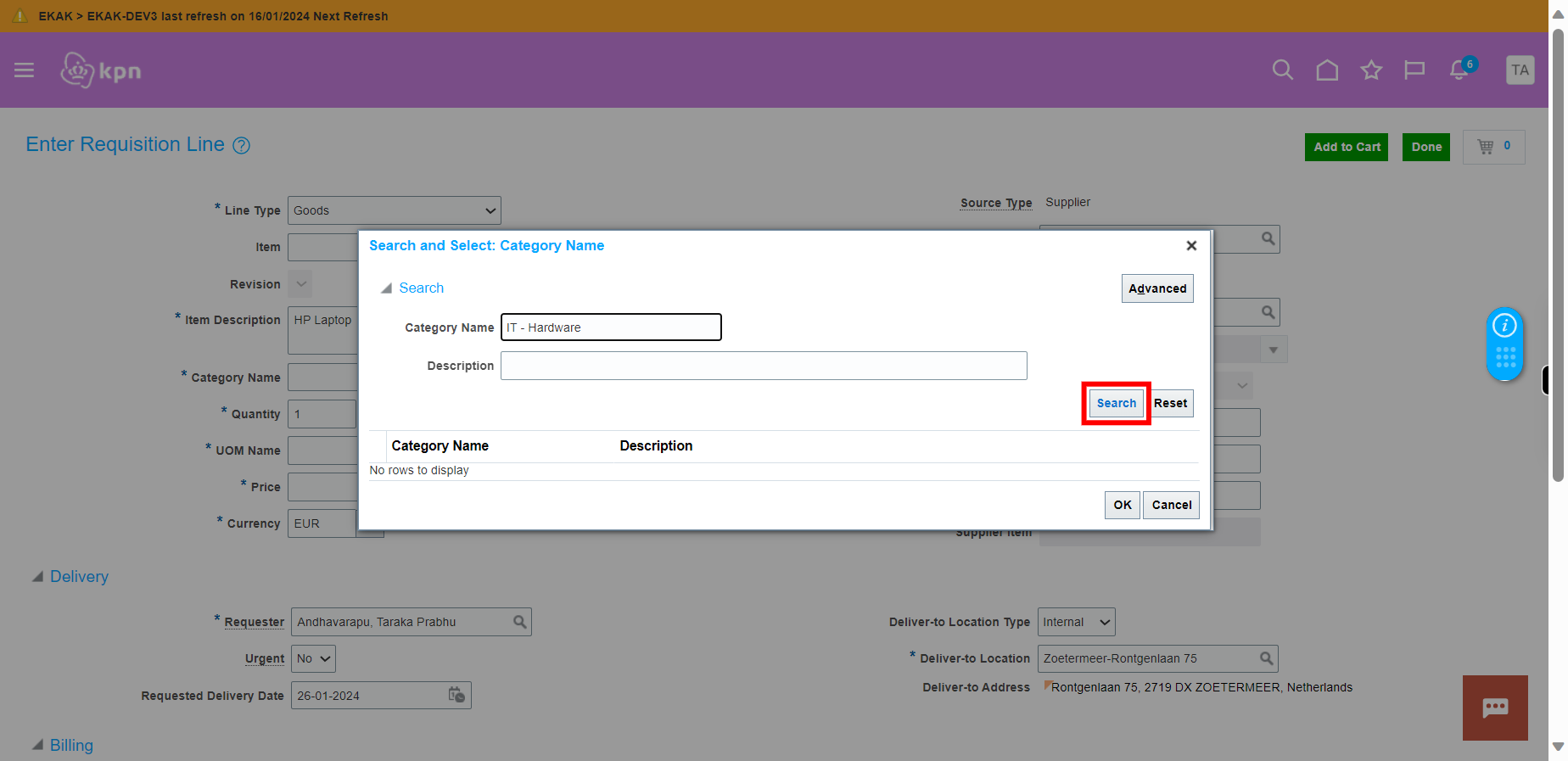 Shop - Purchase Requisitions - Oracle Fusion Cloud Applications