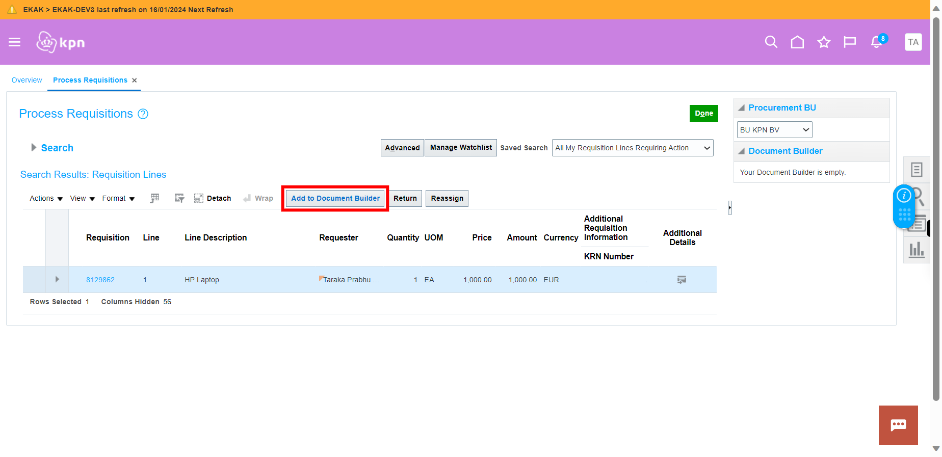 Process Requisitions - Purchase Orders - Oracle Fusion Cloud Applications