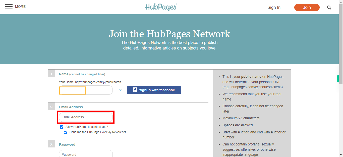 Write for the HubPages Network - Sign Up Now