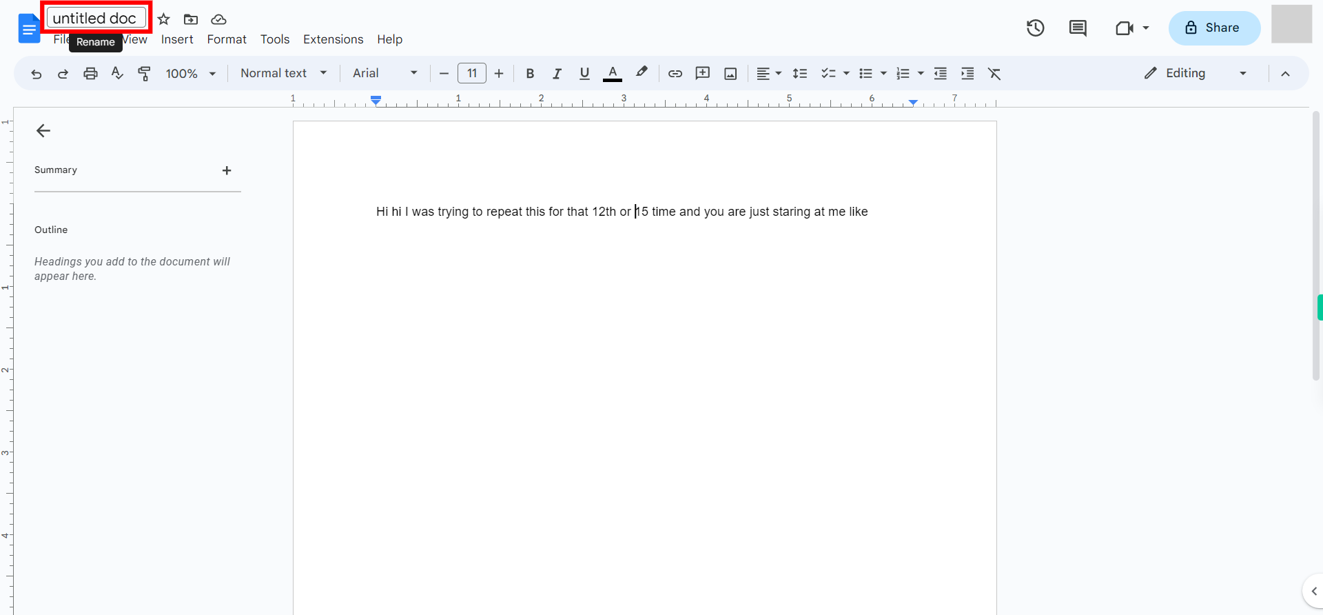 untitled doc - Google Docs