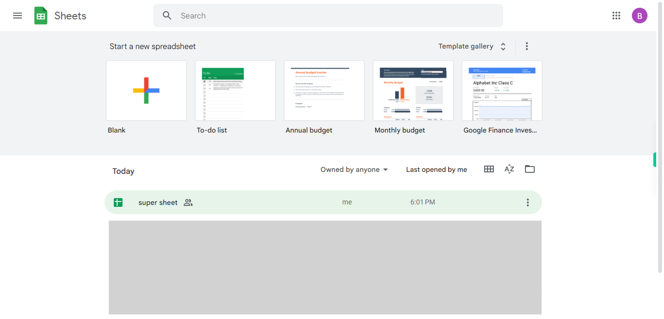 Google Sheets