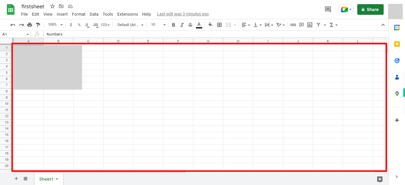 firstsheet - Google Sheets